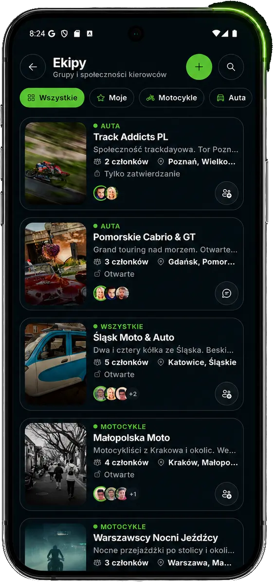 Spotivo - lista ekip