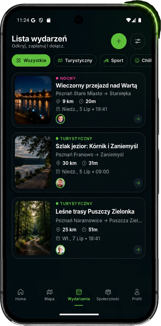 Spotivo - lista wydarzeń